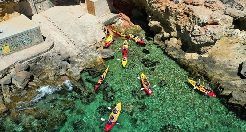 Ibiza: Sea Cave Tour with Guided Kayaking and Snorkeling - Break Time: Rest, Drink, and Swim
