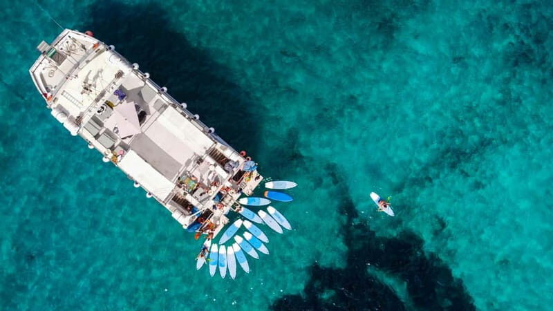 Ibiza: VIP boat tour to Formentera with sports and option for paella and drinks - The Itinerary in Detail