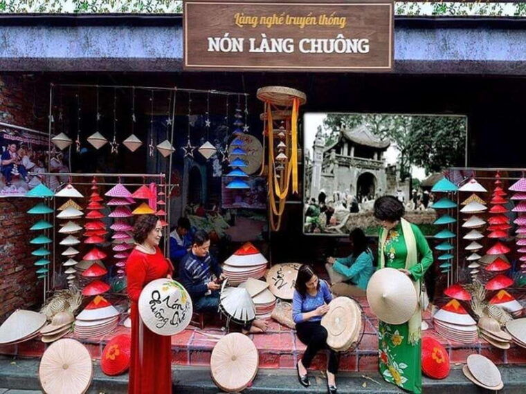 incense-village-hanoi-tour-conical-hat-train-street
