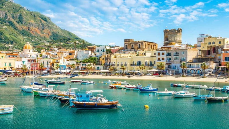 Ischia Island Tour by Boat + stop in Sant'Angelo - The Highlights: Coastline and Caves