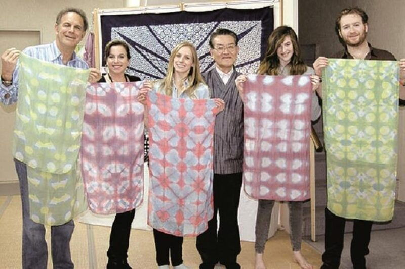 itajime-shibori-scarf-class-at-kyoto-shibori-museum