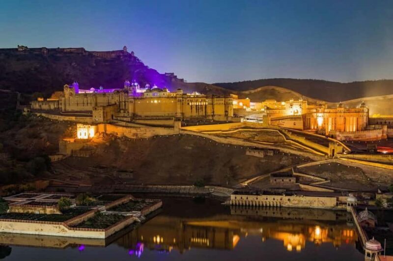 Jaipur: Amber Fort Light & Sound Show w/ BluePoetry Art Demo - Key Points