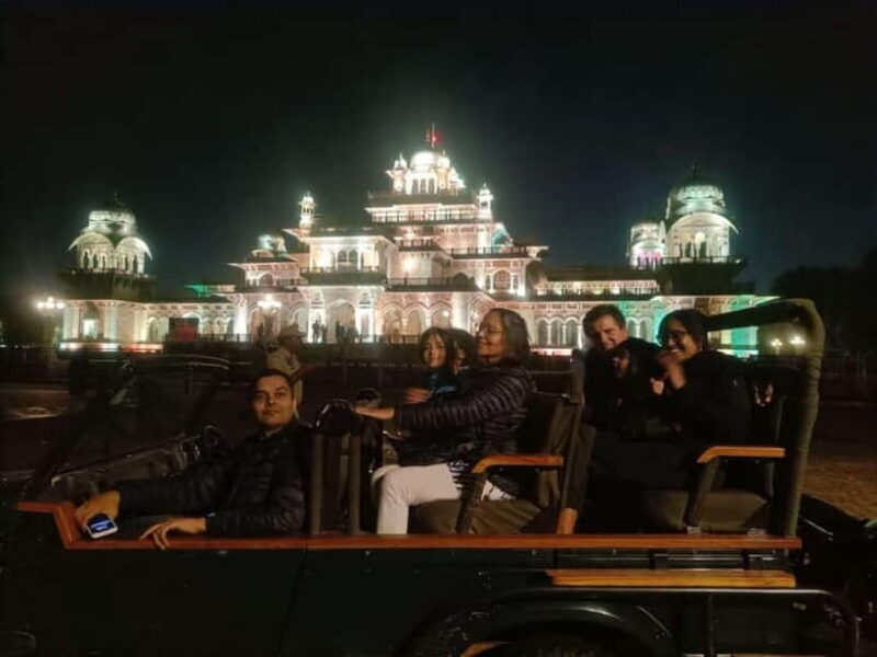 Jaipur: Night City Tour in Open Air Jeep - Key Points