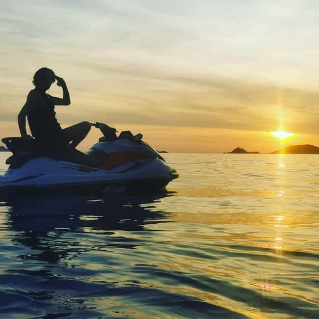 Jet ski sunset on the Ajaccio golf course - Engaging Meta Description