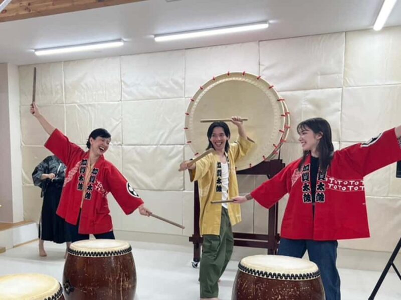 Kanazawa: Japanese Drum Lesson with professional players - The Sum Up