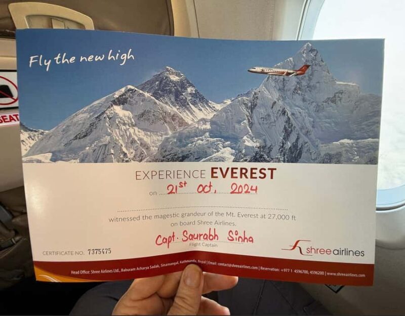 Kathmandu: 1-Hour Scenic Mountain Flight with Transfers - The Value of This Experience