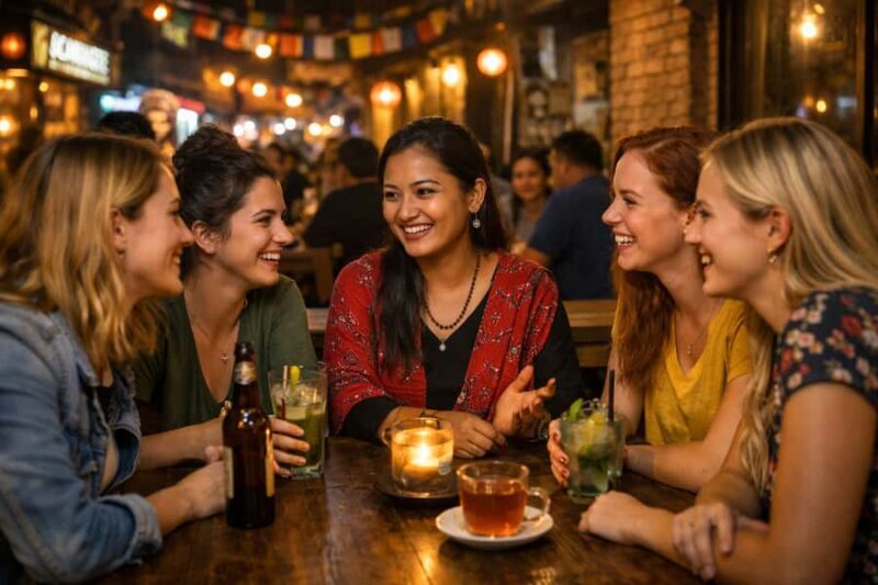 Kathmandu: Women-Only Evening Walk with Dinner and Drinks - Key Points