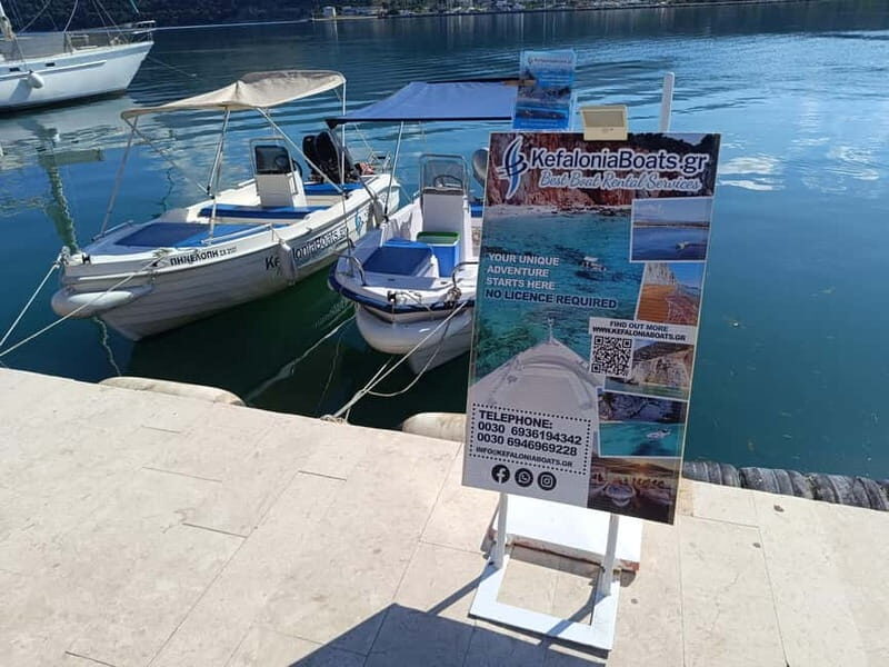 Kefalonia: Boat Rental (30HP Motorboat)-No License Required - Key Points