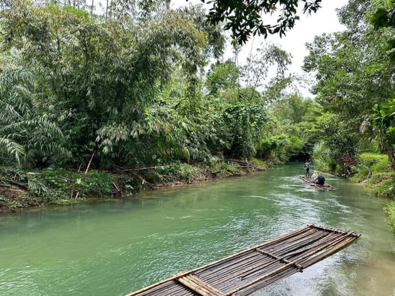 Khaolak: Half Day Bamboo Rafting, Temple & Waterfall Tour - Key Points