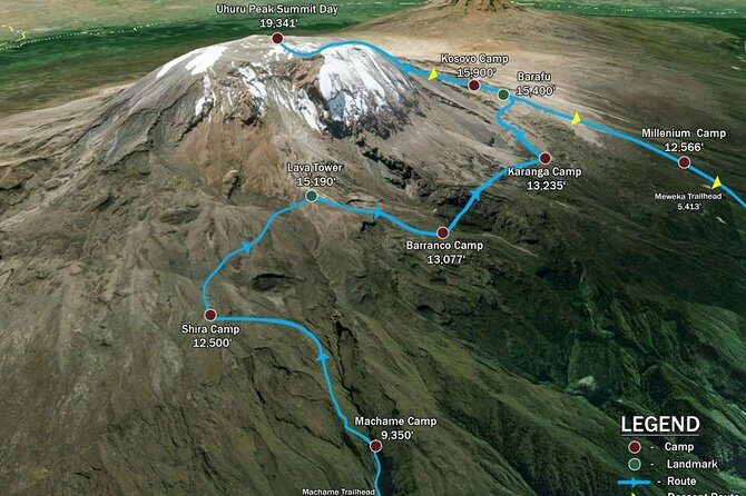 KILIMANJARO MACHAME ROUTE, (Climb 7days) "Whiskey" route - A Closer Look at the Kilimanjaro Machame Route Itinerary