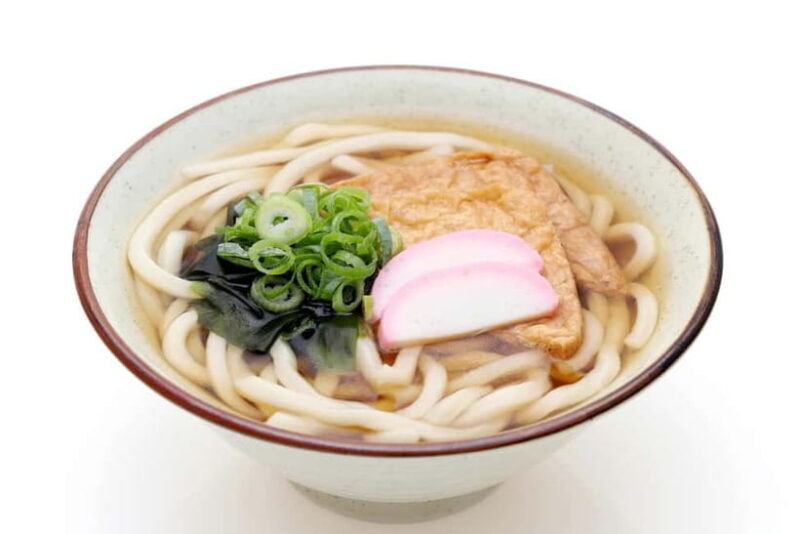 Kitsune(fox) udon and seasoned rice in Kyoto - A Closer Look at the Experience