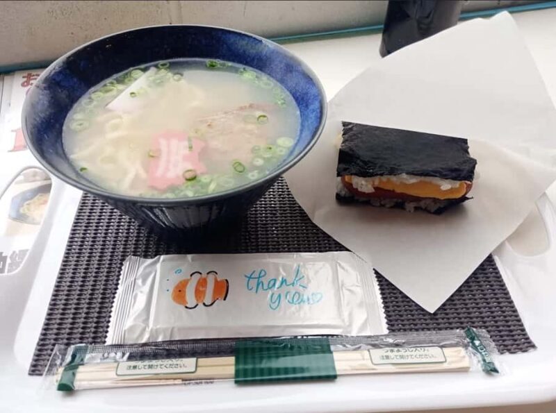 Kobe Suma spam rice ball lunch making experience - The Setting: Beachside Café with a View