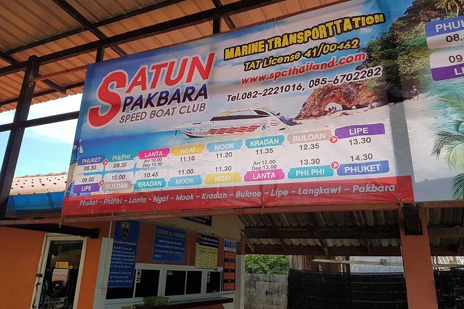 Koh Lipe to Koh Mook by Satun Pakbara Speed Boat - Key Points