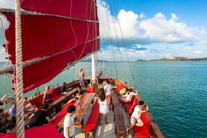 Koh Samui Romantic Sunset Cruise Tour By Red Baron Chinese Sailboat - Key Points
