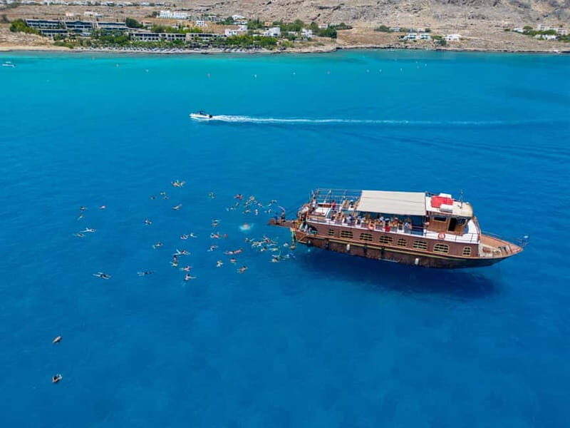 Kolympia : Transfer & Cruise to Lindos with 3 Swimming Stops - Key Points