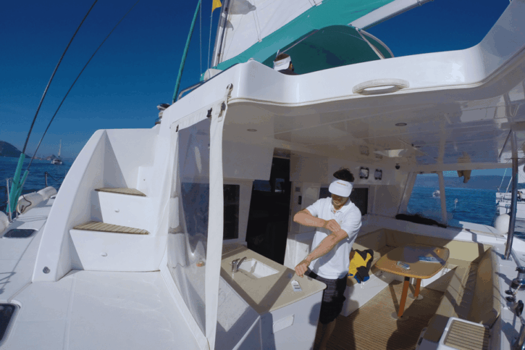 kos-catamaran-day-cruise-swim-snorkel-food-drinks