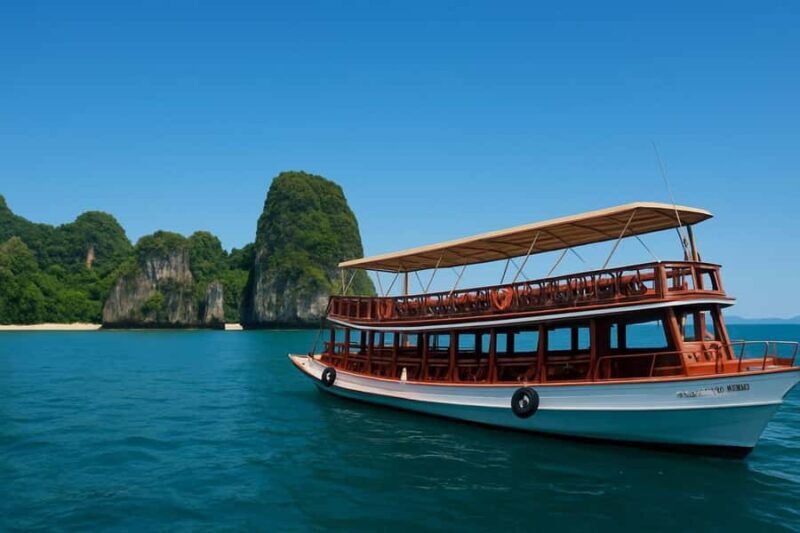 Krabi: Five Island Sunset Cruise by Big Double Decker Boat - Key Points