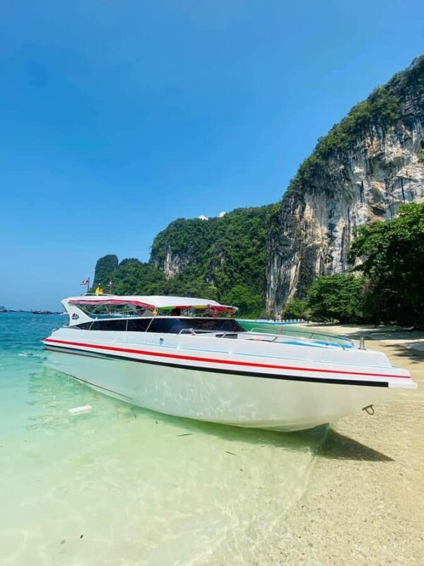 Krabi: Private Luxury Speedboat with picnic beach (4 island) - Key Points