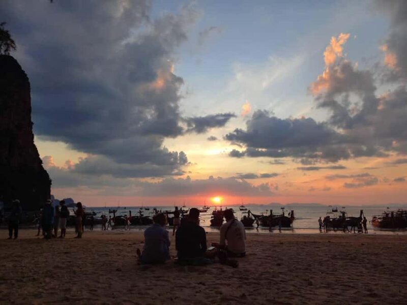 Krabi: Railay Beach Sunset & Bioluminescent Plankton Swim - Transportation, Timing, and Group Size