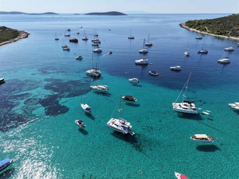 Krknjai Blue Lagoon three island tour with drinks - Stop at Trogir (1 Hour)