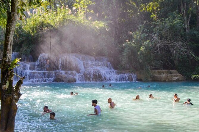 Kuang Si Waterfalls and Hmong Village Half-Day Tour - Key Points