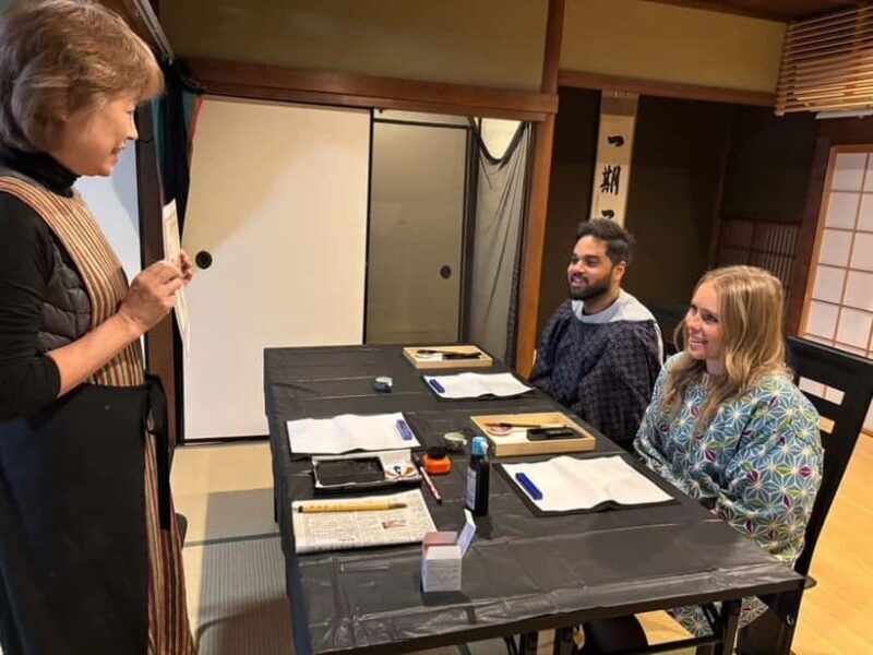 Kyoto: Japanese Calligraphy Experience in a Historic House - Key Points  