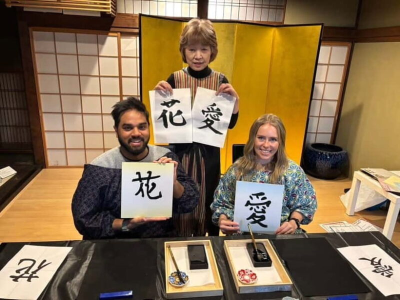 Kyoto: Japanese Calligraphy Experience in a Historic House - A Close Look at the Experience  