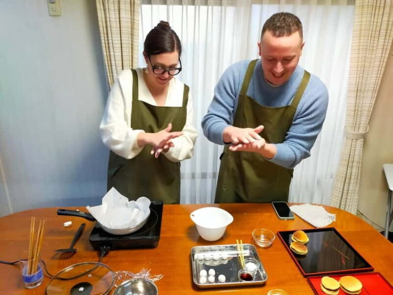 Kyoto: Wagashi (Japanese sweets) Cooking near Fushimiinari - FAQs