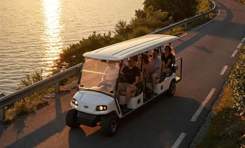 Lake Como Sunset Tour  Golf Car Tour  1 Hour - Key Points