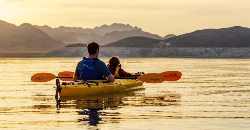 lake-mead-sunset-kayaking-tour-with-dinner-and-campfire