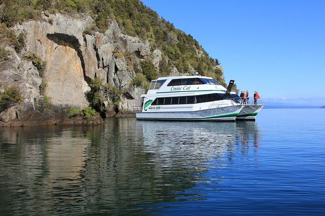Lake Taup Mori Rock Carvings Scenic Cruise aboard Ernest Kemp - Authentic and Cultural Significance