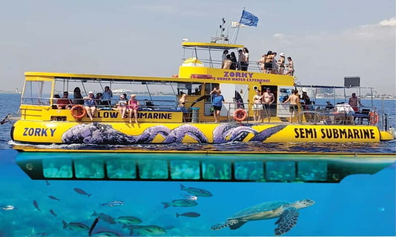 Larnaca: Yellow Submarine Swim Cruise with Unlimited Drinks - Key Points