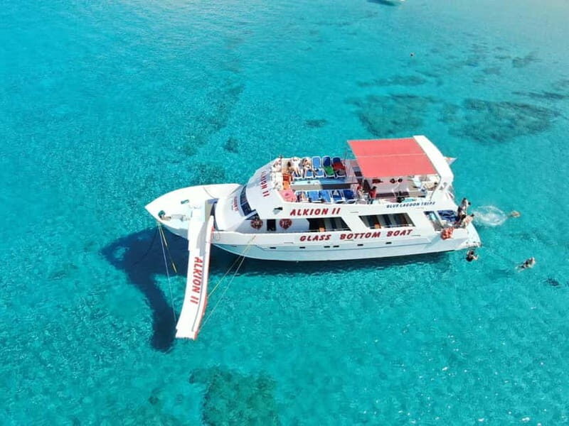 Latchi: Blue Lagoon Glass Bottom Boat Cruise with Drinks - The Return Journey