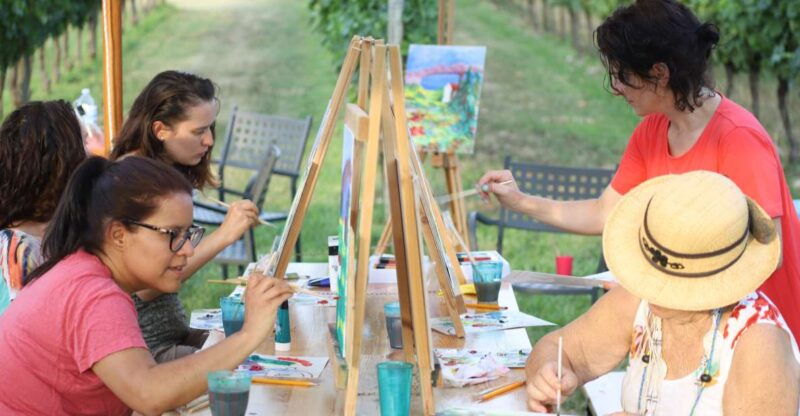 lazise-painting-expereince-with-wine-and-local-food-platter