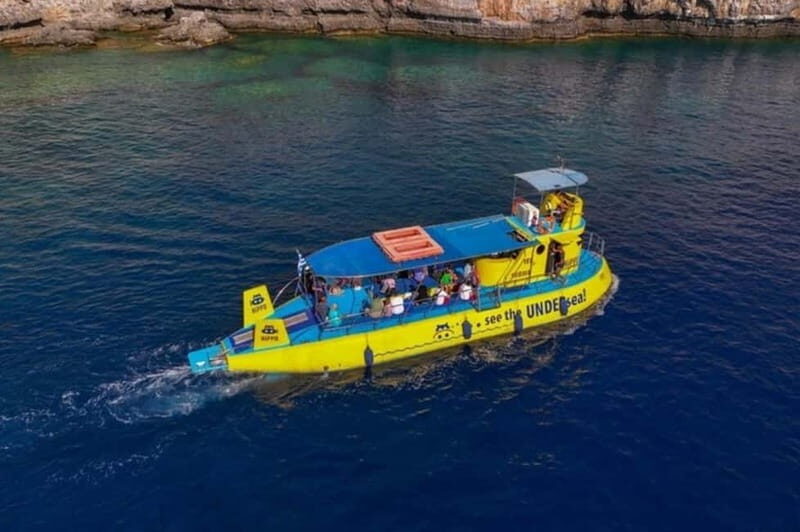 Lindos: 3Hour Hippo Submarine with Swim Stop at Navarone Bay - What to Expect from the Tour