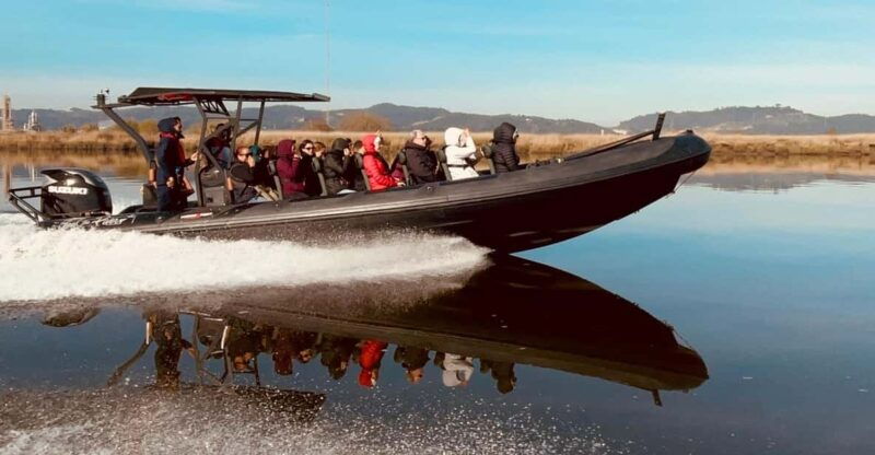 lisbon-speed-boat-monuments-tour-sunset