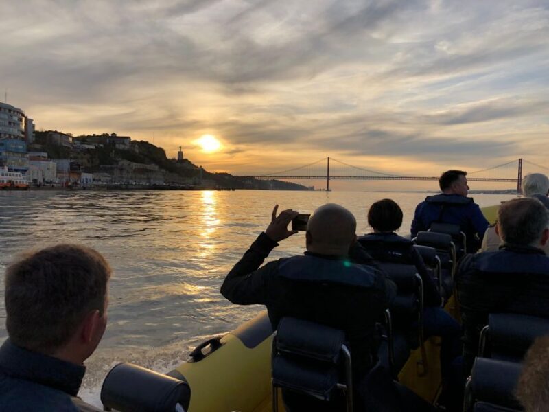 Lisbon Speedboat Sunset with Monuments Sightseeing - Key Points