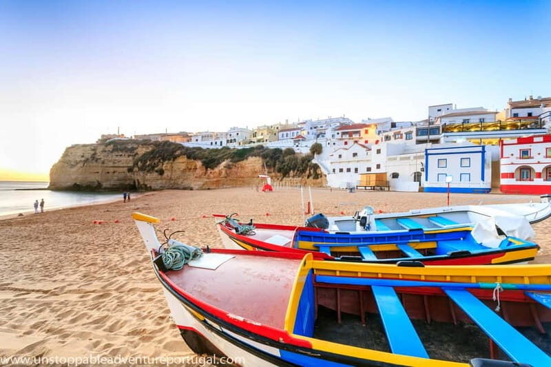 Lisbon:Private tour to Algarve, Benagil, Portimao, Lagos - Exploring Algar Seco’s Dramatic Rock Formations