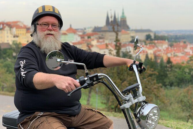 Live guided Electric Trike & e-Scooter Tour of Prague - Key Points