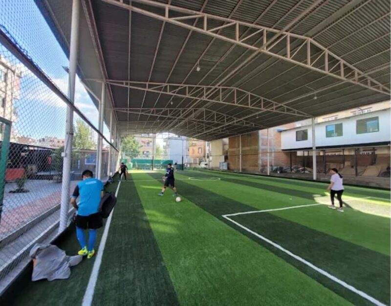 Local Football Game with Young Nepali Youths - Local Football Game with Young Nepali Youths: A Genuine Slice of Kathmandu Life