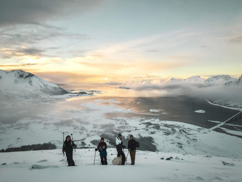 lofoten-islands-guided-snowshoeing-tour-uphill-version