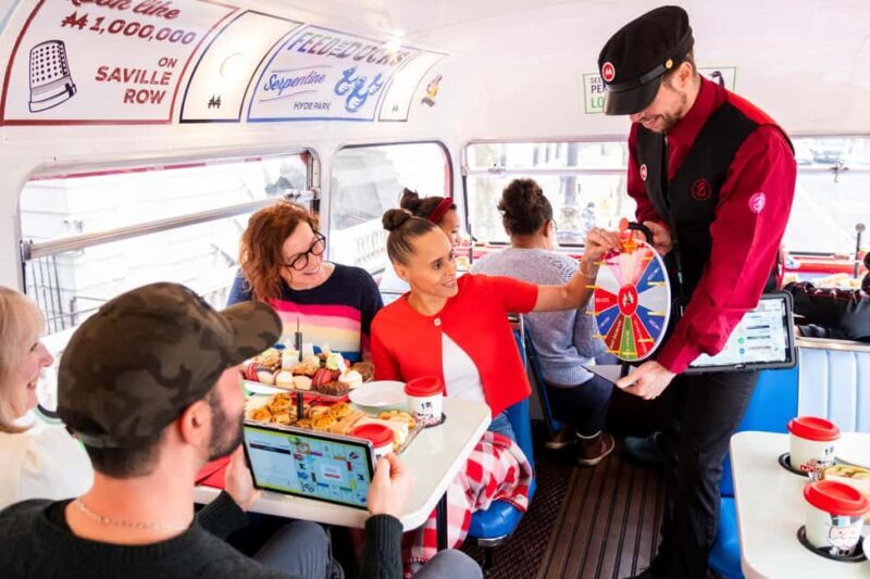 London: MONOPOLY Afternoon Tea Tour Bus - Key Points