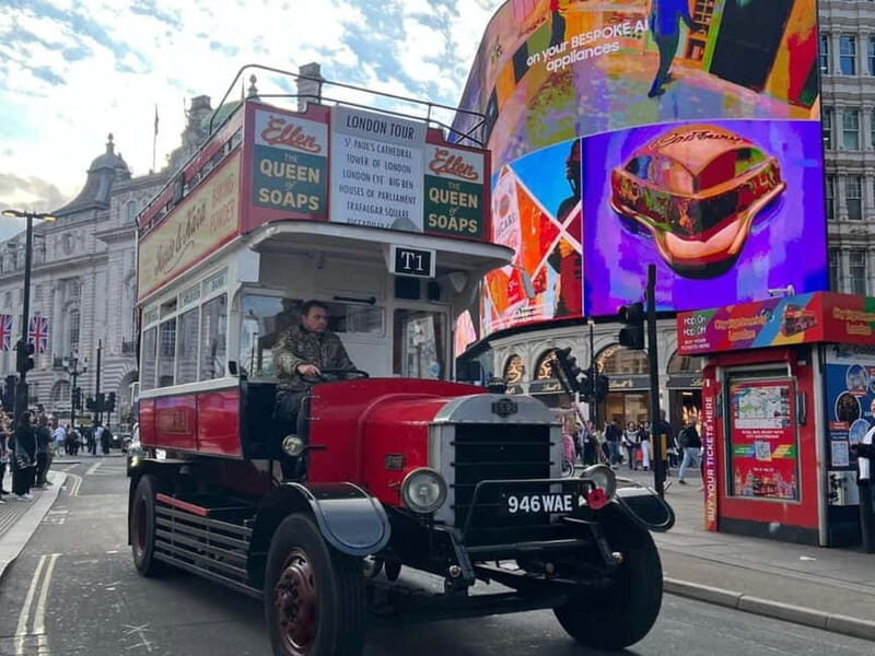 London: Vintage Open-Top Bus Tour with Guide - Key Points