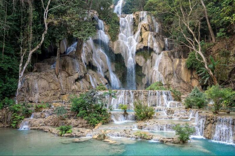 Luang Prabang: Afternoon Kuang Si Waterfalls & Sunset Cruise - Key Points