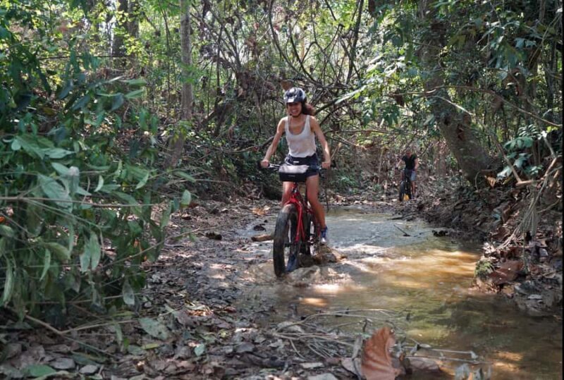 Luang Prabang: E-Mountainbike Tour with Waterfall & Lunch - Key Points