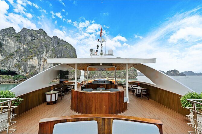 Luxury Day Cruise in Ha Long Bay with Lunch &Jacuzzi pool - FAQs