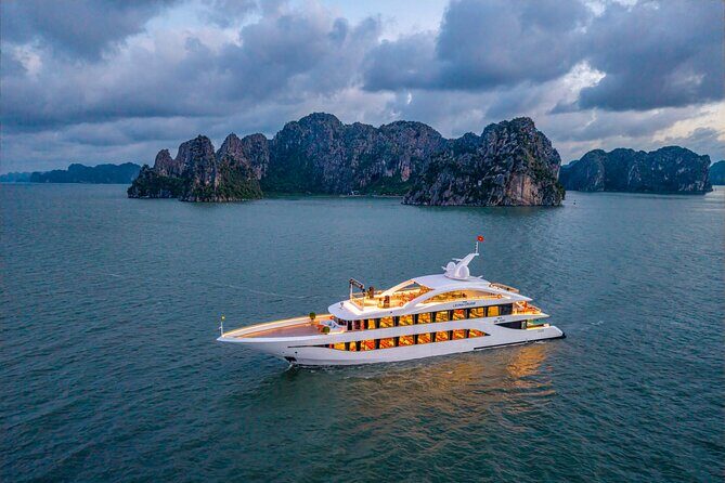 Luxury Halong Bay Day Tour from Hanoi  Buffet, Jacuzzi & Views - Key Points