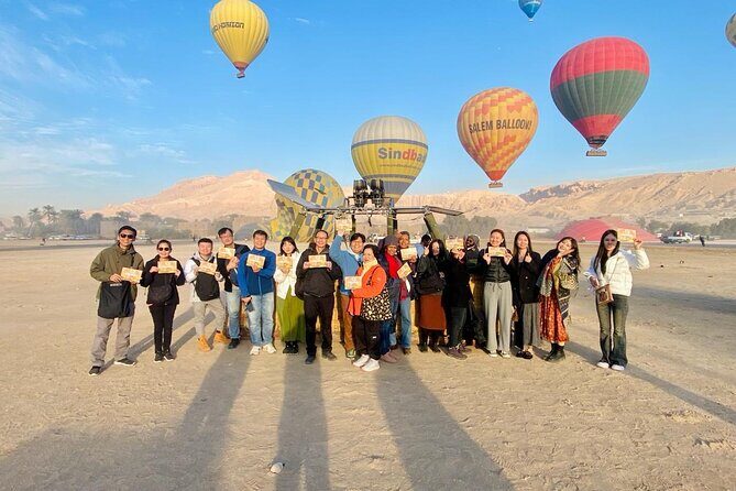 Luxury Sunrise Hot Air Balloon ride luxor with pick up & drop off - Key Points