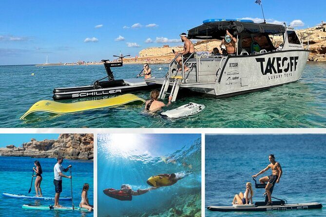 Luxury Water Toys Boat Tour ibiza - SEABOB- Paddle surf boards - What’s Included and What’s Not