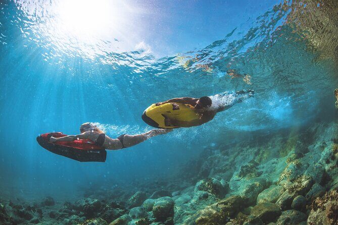 Luxury Water Toys Boat Tour ibiza - SEABOB- Paddle surf boards - The Sum Up